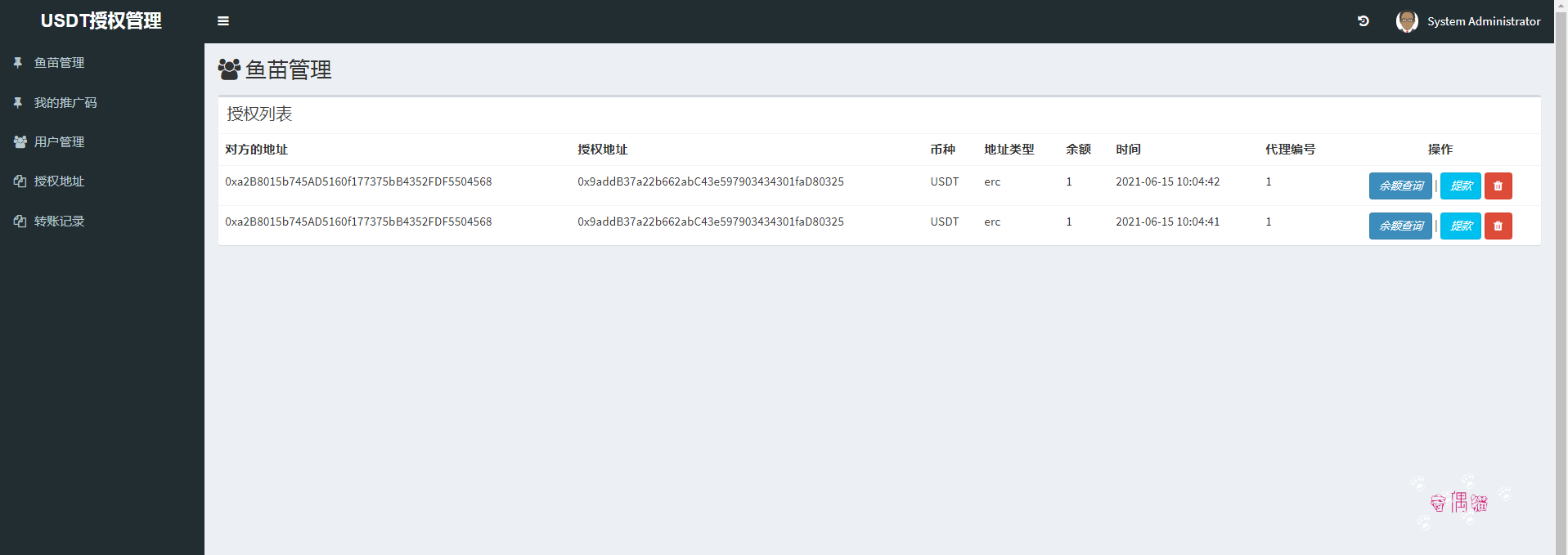 出售|Dapp授权erc20和trc20系统