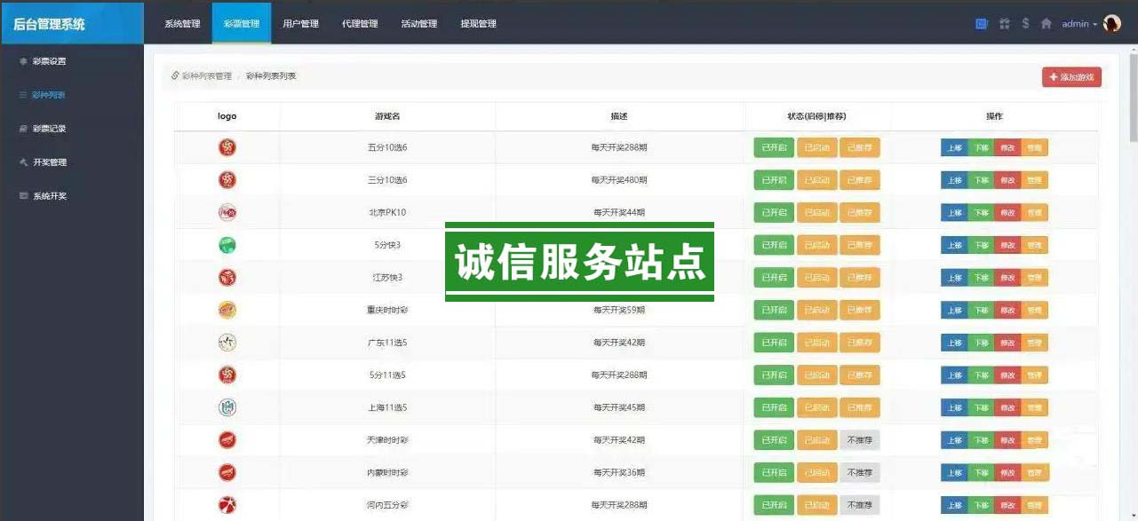 酷睿合买永盛娱乐CP网站系统源码V5.0版