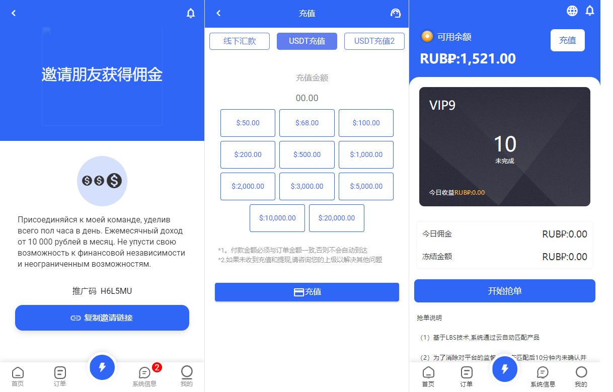 出售互换|二开版海外抢单刷单系统/订单自动匹配系统/叠加组/入职生成